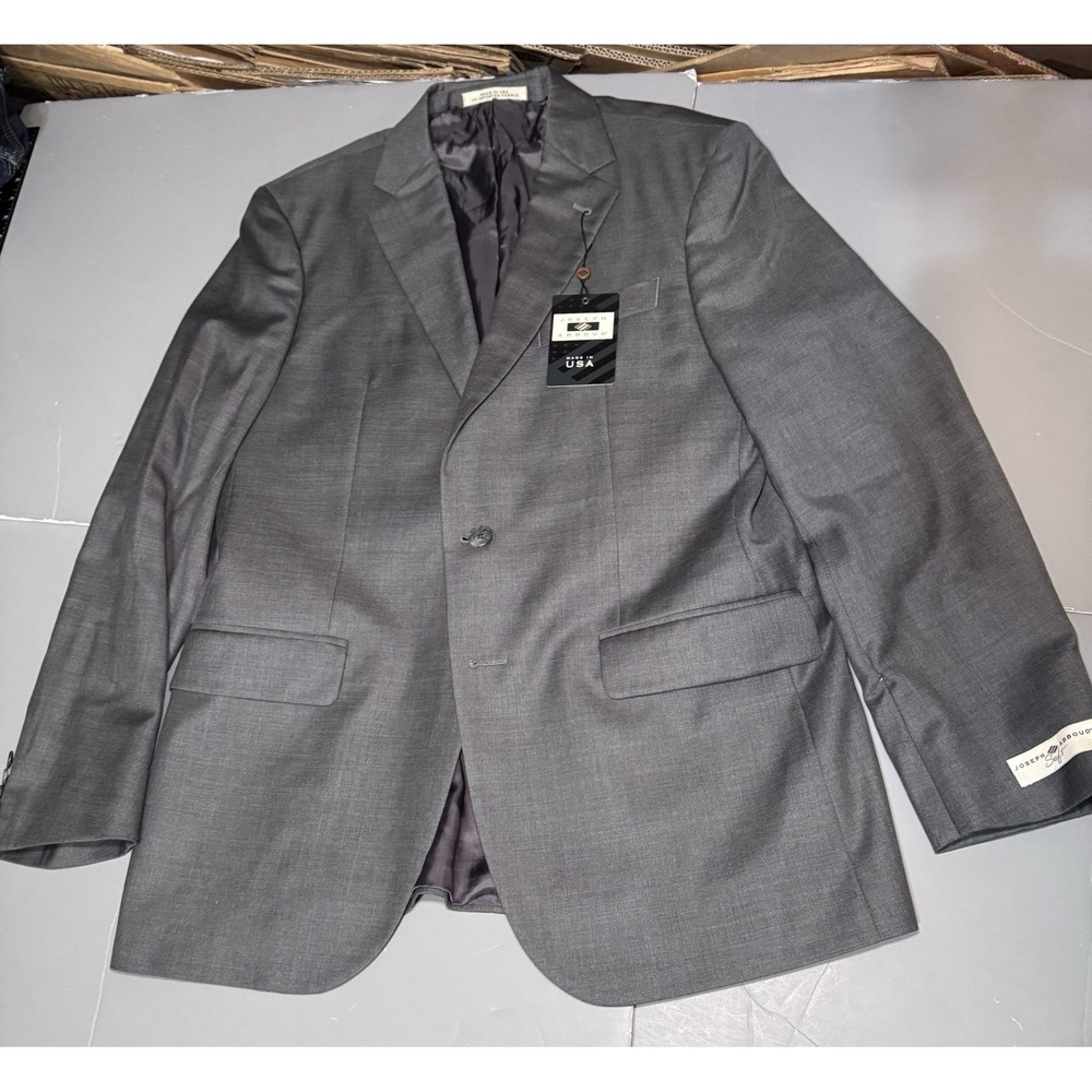 Joseph Abboud Blazer Mens 40R Zignone Super 110s Gray New Flaw Hole Soft Wool